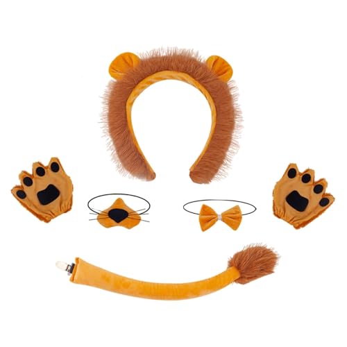 Qianly Halloween Kostüm Set für Cosplay Und Festlichkeiten, 4 Stück mit Handschuhen von Qianly