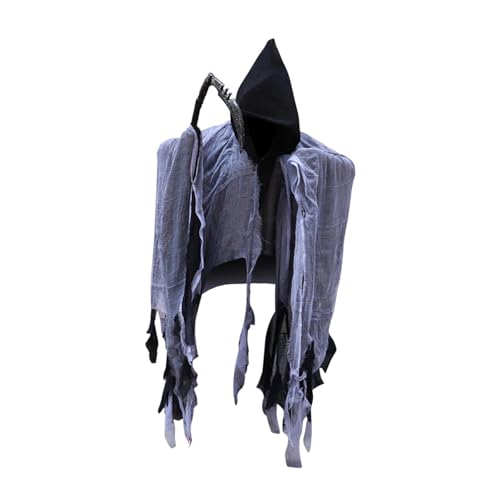 Qianly Halloween Umhang Zauberer Umhang für Room Unisex Männer Frauen, Schwarz Qianly Halloween Umhang Zauberer Umhang für Room Unisex Männer Frauen, Schwarz von Qianly