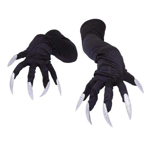 Qianly Halloween Witch Handschuhe Cosplay Accessoires für Foto -Requisiten Dress up Carnival von Qianly