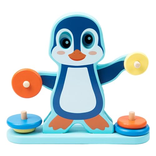 Qianly Holz Pinguin Balance Spielzeug Spielset Lernspielzeug Feinmotorik Spielzeug von Qianly