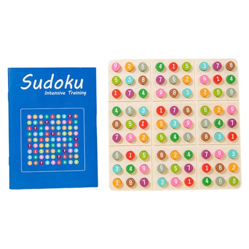 Qianly Holz Sudoku Puzzle Arithmetik Sudoku für Vorschule Interaktion Geburtstag von Qianly