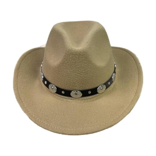 Qianly Hut mit breiter Krempe, Cowgirlhut für Erwachsene, Auftritt, Musikfestival, Kamel Qianly Hut mit breiter Krempe, Cowgirlhut für Erwachsene, Auftritt, Musikfestival, Kamel von Qianly