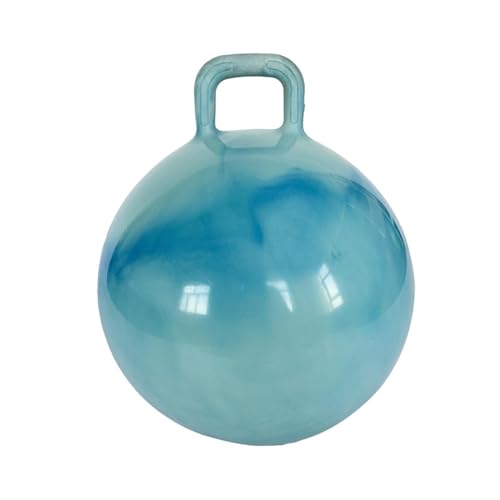 Qianly Kinder Hüpfball mit Griff, Spielzeug für Aktivitäten Im Freien, 55 cm Durchmesser, Blau von Qianly