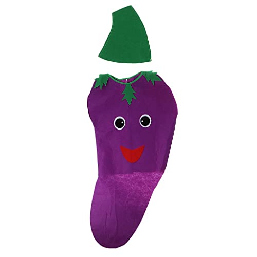 Qianly Kostüm für Kleinkinder mit Obstmotiv für Karneval, Aubergine von Qianly