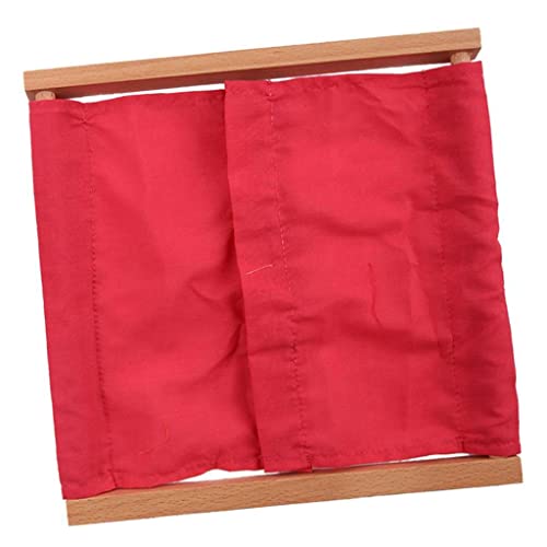 Qianly Lernspielzeug für Kinder mit Schnalle Und Druckknopf, Rose Red Hakenschnalle, 9,84 x 9,65 Zoll von Qianly