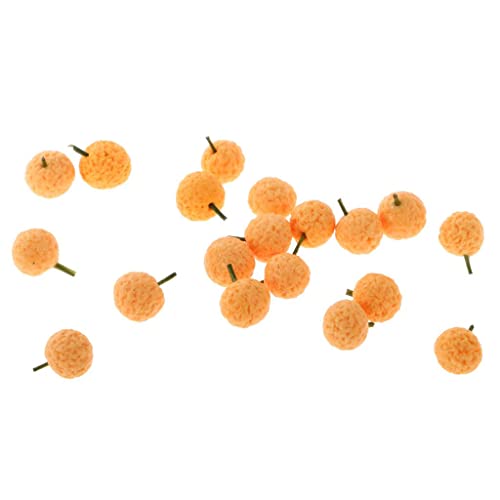 Qianly Lot 10pcs 1:12 Skala Dollhouse Frucht Miniatur, Gelb Tangerine von Qianly