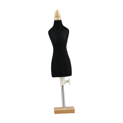 Qianly Mannequin Torso für Puppenhaus, Kleid Halter für Miniatur Nähprojekte, 26 cm quadratischer Sockel von Qianly