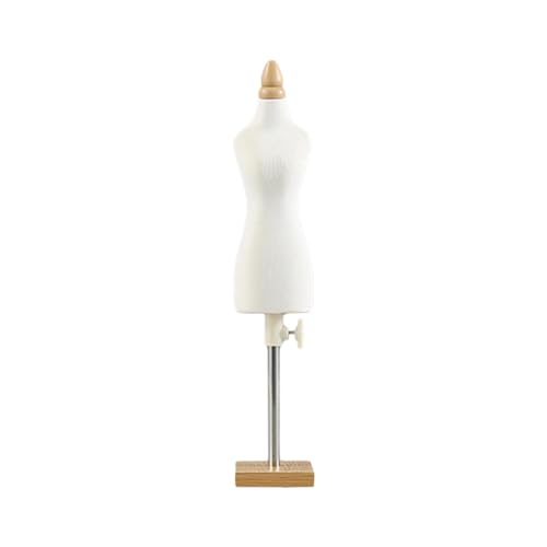 Qianly Mannequin Torso für Puppenhaus, Kleid Halter für Miniatur Nähprojekte, 26 cm quadratischer Sockel von Qianly