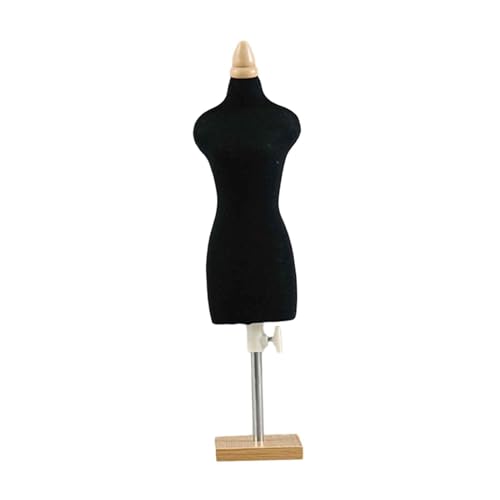 Qianly Mannequin Torso für Puppenhaus, Kleid Halter für Miniatur Nähprojekte, 33 cm quadratischer Sockel von Qianly