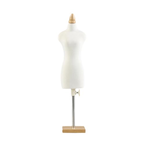 Qianly Mannequin Torso für Puppenhaus, Kleid Halter für Miniatur Nähprojekte, 33 cm quadratischer Sockel von Qianly