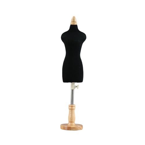 Qianly Mannequin Torso für Puppenhaus, Kleid Halter für Miniatur Nähprojekte, 33 cm runder Sockel von Qianly