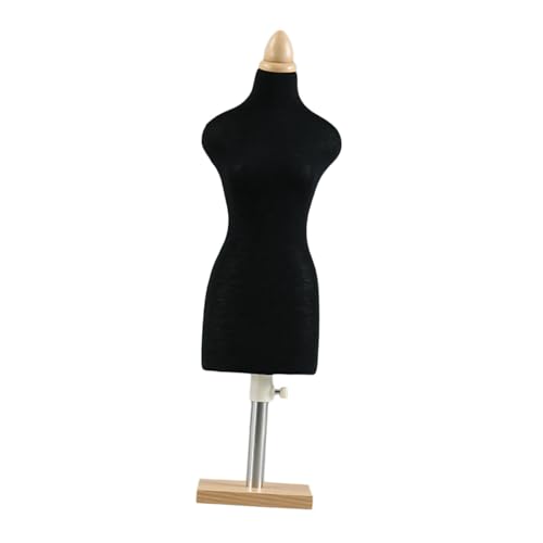 Qianly Mannequin Torso für Puppenhaus, Kleid Halter für Miniatur Nähprojekte, 46 cm quadratischer Sockel von Qianly