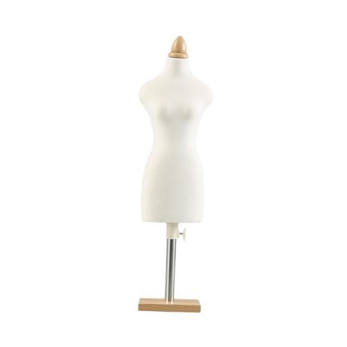 Qianly Mannequin Torso für Puppenhaus, Kleid Halter für Miniatur Nähprojekte, 46 cm quadratischer Sockel von Qianly