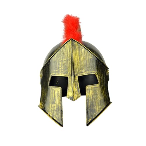 Qianly Mittelalter Soldat Cosplay Hut Mittelalter Helm Rollenspiel Männer Frauen Geschenk Einzigartige Verzierung Kostüm Lustige Party Kostüm Hut, Gold von Qianly