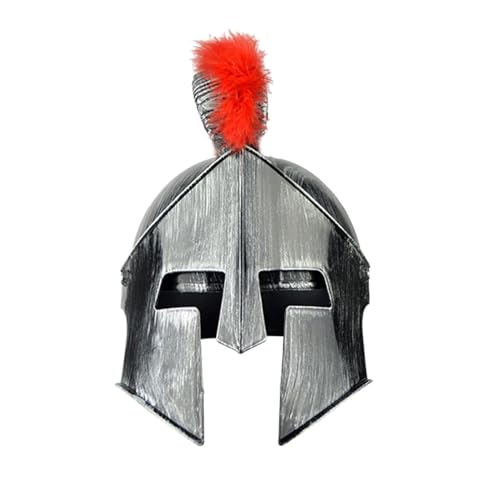 Qianly Mittelalter Soldat Cosplay Hut Mittelalter Helm Rollenspiel Männer Frauen Geschenk Einzigartige Verzierung Kostüm Lustige Party Kostüm Hut, Silber von Qianly