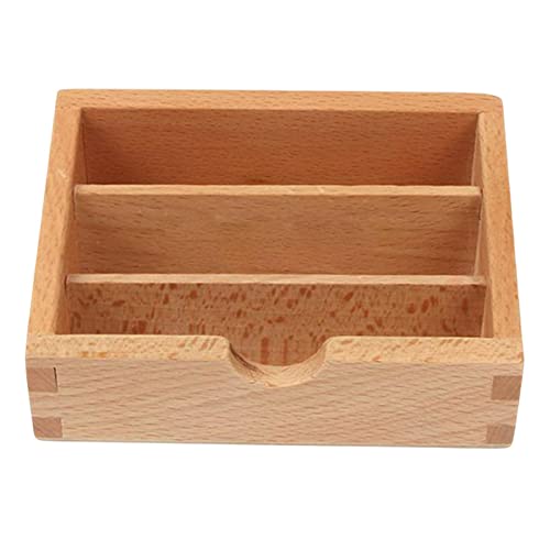 Qianly Montessori Materialkarten Display Box, Spielkarten Etui für Jungen, Mädchen, von Qianly