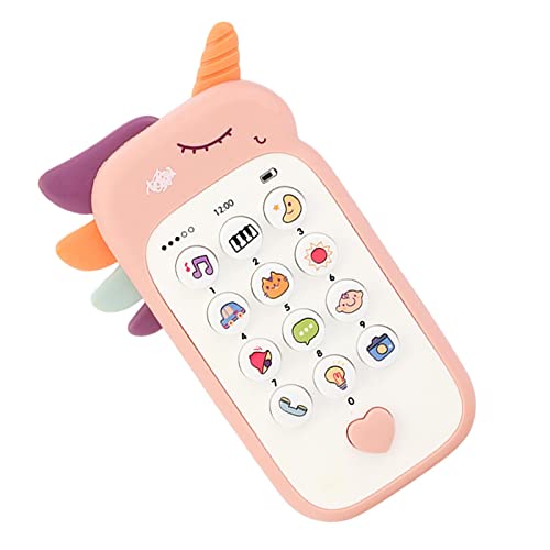 Qianly Musikalisches Baby Handy Spielzeug für Baby Obst Baby Musikspielzeug für Frühes Lernen, Pädagogisches Baby Leuchtspielzeug, Spieltelefone für von Qianly