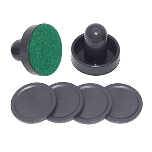 Qianly Paddel Und Pucks Set für Erwachsene, Ersatzteile für Spieltische, Schwarz von Qianly