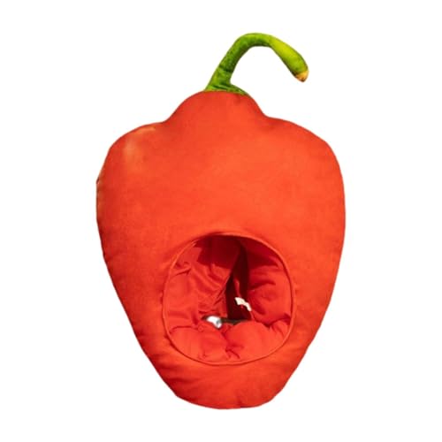 Qianly Pfeffer Plüsch Hut Kopfschmuck Kopfbedeckung für Abschluss Maskerade Rolle Spielen Festival, Orange Qianly Pfeffer Plüsch Hut Kopfschmuck Kopfbedeckung für Abschluss Maskerade Rolle Spielen Festival, Orange von Qianly