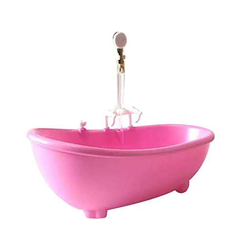 Qianly Puppenhaus Badewanne Im Maßstab 1:6 für 12 Zoll Puppenfiguren, Rosa von Qianly