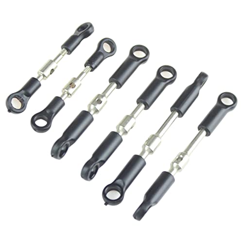 Qianly RC Auto Metall Lenkzug Rod Servo Verbindungsstange für WLToys 124018, 124019 von Qianly