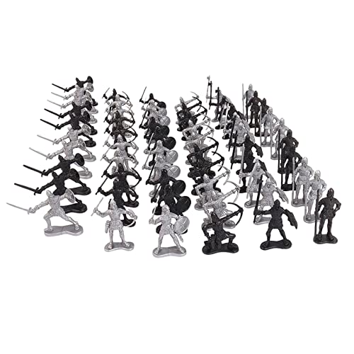 Qianly Ritter Spielzeug, Krieger Figuren für Kinder Und Erwachsene, 60pcs von Qianly