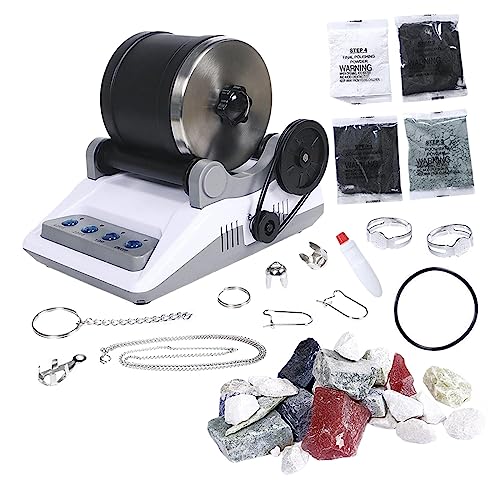 Qianly Rock Tumbler Kit Wissenschaftliche Lernspielzeuge Rock Tumbler Rock Polisher von Qianly