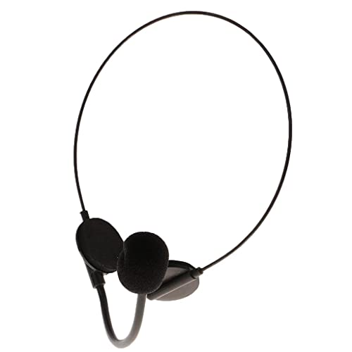 Qianly Schwarzes Mikrofon Headset Kopfhörer Erwachsene Halloween Kostüm Cosplay Prop von Qianly