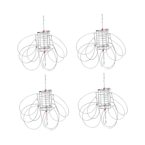 Qianly Set mit 4 Krabbenfallen Aus Edelstahl für Mehrere Arten Zum Angeln Qianly Set mit 4 Krabbenfallen Aus Edelstahl für Mehrere Arten Zum Angeln von Qianly