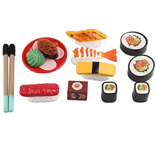 Qianly Simulations Essenstabletts mit Sushi Rollenspiel Küchen Essensset für Kleinkinder 3 von Qianly