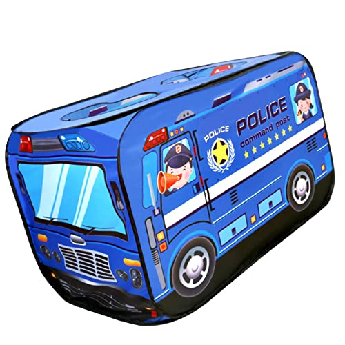 Qianly Spielzelt für Kinder, Innen Und Außen Spielzeug, Polizei Auto, 114x73x73cm von Qianly