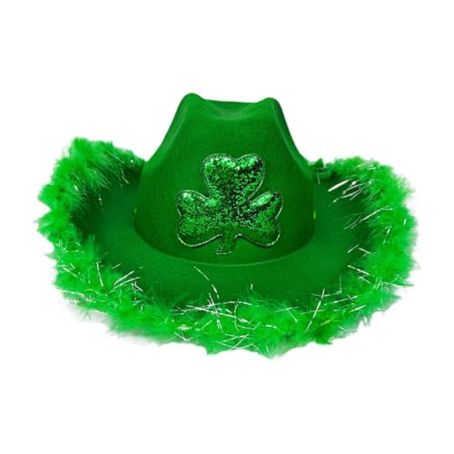 Qianly St. Patrick's Day Hut Cowboyhut für Nachtclub Dress -up -Party bevorzugt Cosplay von Qianly