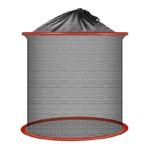 Qianly Tragbarer Fischkorb Faltbares Angelzubehör mit Sprungschutzfunktion für Angeltouren Und Camping, 25cmx30cm Qianly Tragbarer Fischkorb Faltbares Angelzubehör mit Sprungschutzfunktion für Angeltouren Und Camping, 25cmx30cm von Qianly
