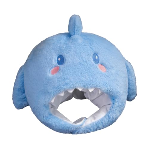 Qianly Weicher Plüsch-Haifischhut, Winter-Kopfschmuck für Geburtstagsfeiern, Rollenspiele, Abschlussfeiern Qianly Weicher Plüsch-Haifischhut, Winter-Kopfschmuck für Geburtstagsfeiern, Rollenspiele, Abschlussfeiern von Qianly