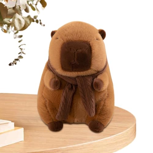 Qidures Capybara Plüschtier, 30cm Cartoon Capybara Kuscheltier Capybara Kuscheltier Nacktmull Niedlichen Simulation Capybara Plüschtier Plüsch Capybara Kissen Home Deko von Qidures