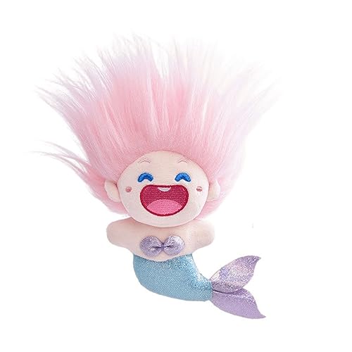 Qiebenav Puppenspielzeug aus Baumwolle, Meerjungfrau, Dekoration für Mädchenzimmer, bunt, Plüsch, für Haare, Heimdekoration, weiches Plüsch, Frisur, Basteln, 14 cm Höhe, Puppe auf der L Qiebenav Puppenspielzeug aus Baumwolle, Meerjungfrau, Dekoration für Mädchenzimmer, bunt, Plüsch, für Haare, Heimdekoration, weiches Plüsch, Frisur, Basteln, 14 cm Höhe, Puppe auf der L von Qiebenav