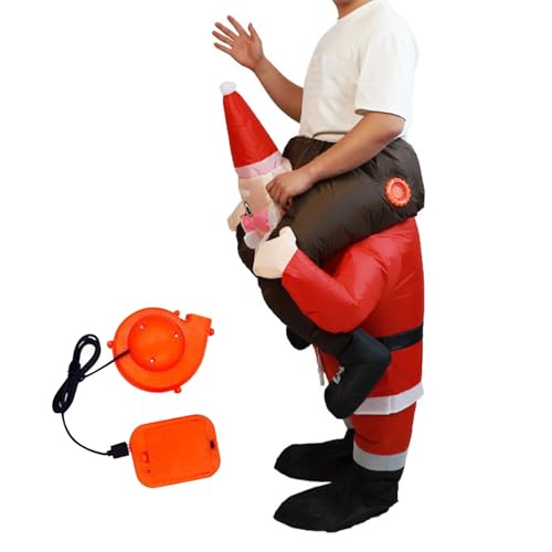 Qikam Aufblasbare Weihnachtsmann Kostüm,Cosplay Overall für die winterlichen Feiertage - Lustiger Aufblasbarer Santa Anzug | Für Winterliche Festpartys Familientreffen Veranstaltungen Aufführungen Qikam Aufblasbare Weihnachtsmann Kostüm,Cosplay Overall für die winterlichen Feiertage - Lustiger Aufblasbarer Santa Anzug | Für Winterliche Festpartys Familientreffen Veranstaltungen Aufführungen von Qikam