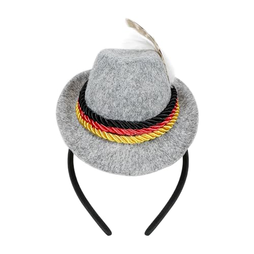 Qikam Oktoberfest Stirnband Damen | Bierfest Kopfbedeckung,Filz Retro Hut Deko Für Mottopartys Veranstaltungen Feiern Erwachsene Qikam Oktoberfest Stirnband Damen | Bierfest Kopfbedeckung,Filz Retro Hut Deko Für Mottopartys Veranstaltungen Feiern Erwachsene von Qikam