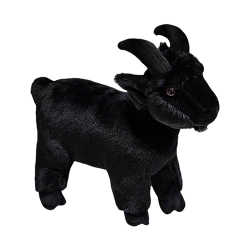 Qikam Ziege Plüschtier 30cm Ziege Kuscheltier für Mädchen, Junge-n & Babys, Kawai-i Goat Plüschfigur, Weich Ziege Plüsch Spielzeug, Realistische Ziege Plushie Geschenk für Kinder Erwachsene von Qikam