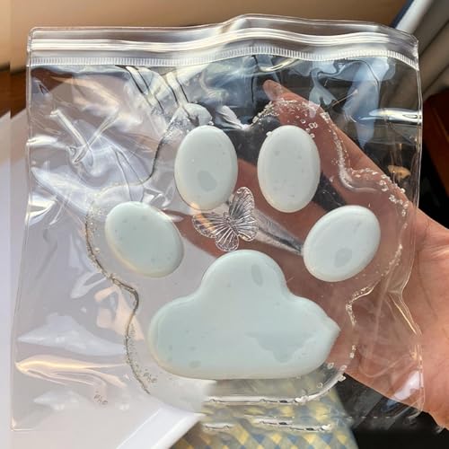 Taba Squishy Cat Paw | Cat Paw Squishy | Süße Katzenpfoten Squishy Toy | Squishy Katze Pfote Squeeze Spielzeug zum Stressabbau | Anti Stress Fidget Toys für Erwachsene und Kinder von Qikam