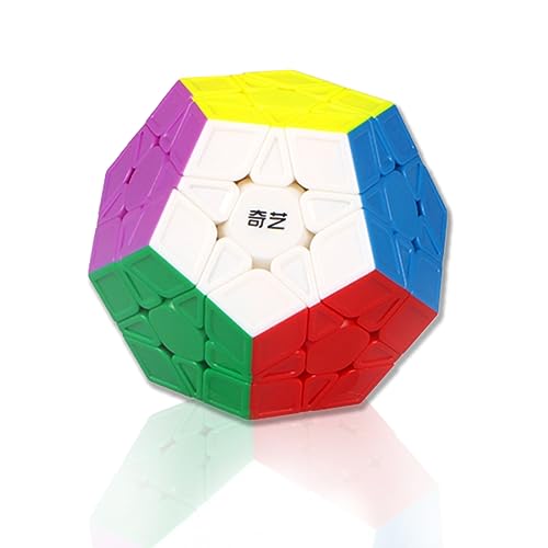 Dodekaeder Zauberwürfel, Pentagon Speed Cube，Dodekaeder Magic Cube Puzzle Magischer Würfel für Schneller und Präziser mit Lebendigen Farben von Qingriver