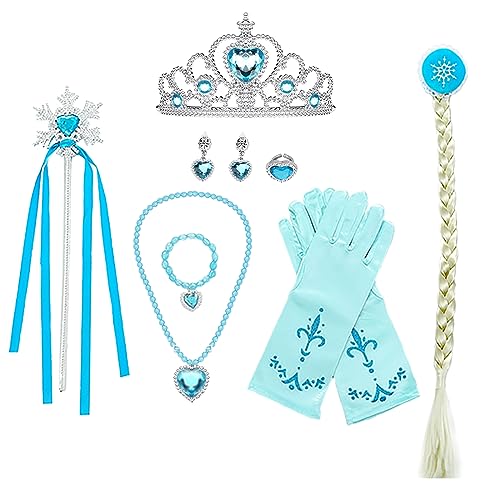 Qingzhuan Prinzessin Dress Up Set,Kostüm Prinzessin Mädchen Kostüme Rollenspiel Set für kleine Mädchen von Qingzhuan