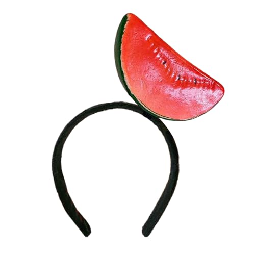 QishGO Gestrickte Stirnbänder, gefülltes Gemüse, bequemes Kostüm, Kopfschmuck für Party, Kostümzubehör, Wassermelone von QishGO