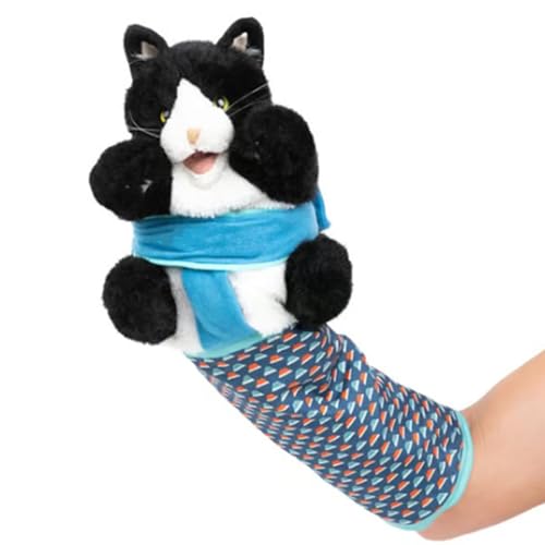 Cats Puppet Wrestler, Katzen Ringer Handpuppe, Cat Wrestling Toy, Cat Wrestling Toy Puppet with Tough Padding, Durable Plush Stuffed Animal Toy, Interaktives Katzenspielzeug for Boredom-Busting Train von Qiwieod