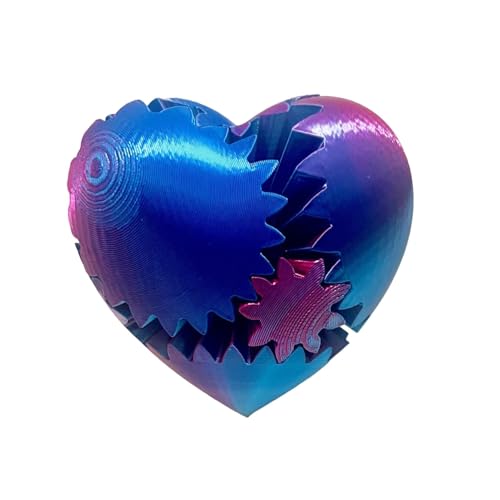 Qiwieod 3D-Druck-Getriebeball, 3D-gedrucktes Spielzeug zum Stressabbau - Mehrzweck-Drehzahnradspielzeug 3D-Gedruckter Zahnradball | Kreatives 3D-gedrucktes Toy Gear Ball Fidget Toy für Home Company von Qiwieod
