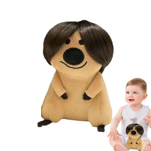 Qiwieod Ausgestopfte Bären-Plüschpuppe - Cartoon-Puppe bestickte Bären-Plüschtiere Kuscheltiere | 16 cm große Puppen für Heimdekoration, Füllung aus PP-Baumwolle, mit Frisur, perfekt für Freundinnen, von Qiwieod