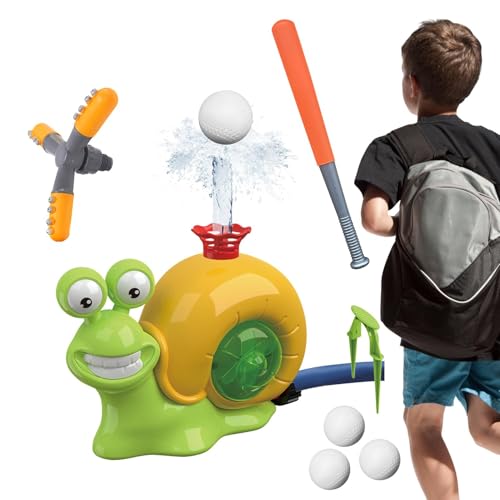 Qiwieod Lustiges Sommer-Wasserspielzeug für den Garten, Hubschrauber-Sprühspielzeug mit Baseball-Spielset, Strapazierfähiges Sommer-Strand-Spielset, Wasserspielzeug mit einstellbarem Sprühbereich für von Qiwieod