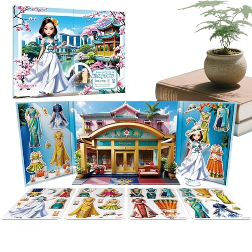Qiwieod Verkleidungsspiele | Magnetische Aufkleber Prinzessin Papierpuppen Spielset,Lernspielzeug Pädagogische Aufkleber Für Mädchen Für Reise Schule Klassenraum Als Preise Geburtstag Weihnachten Qiwieod Verkleidungsspiele | Magnetische Aufkleber Prinzessin Papierpuppen Spielset,Lernspielzeug Pädagogische Aufkleber Für Mädchen Für Reise Schule Klassenraum Als Preise Geburtstag Weihnachten von Qiwieod