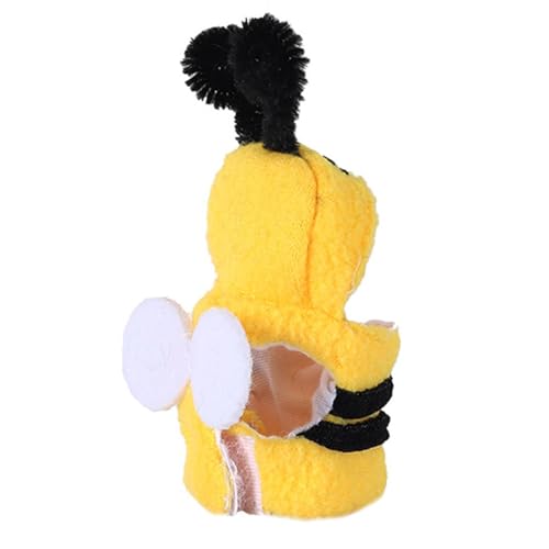 Qiwieod Vogelkleidung, Papagei Biene Kostüm Haustier Kleintiere Kleidung, Vogel-Kleidung, weich, hautfreundlich, Papageien-Bienen-Kostüm, Vögel-Cosplay-Outfit für Nymphensittiche, Sonnensittiche von Qiwieod