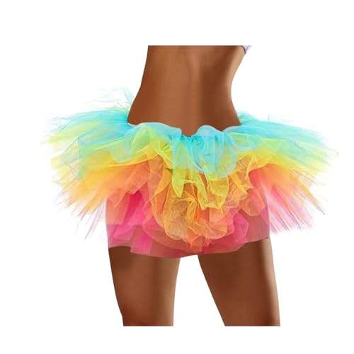 Qixiu federboa,karneval kostüm,faschingskostüm,regenbogen rock damen,karneval kostüm damen,tüllrock schwarz kurz,tüllrock,tütü orange,tüllrock orange damen xxl,kostüm warm von Qixiu